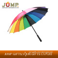 High Quality Outdoor Promotional Advertising Custom Rainbow Golf Umbrella
